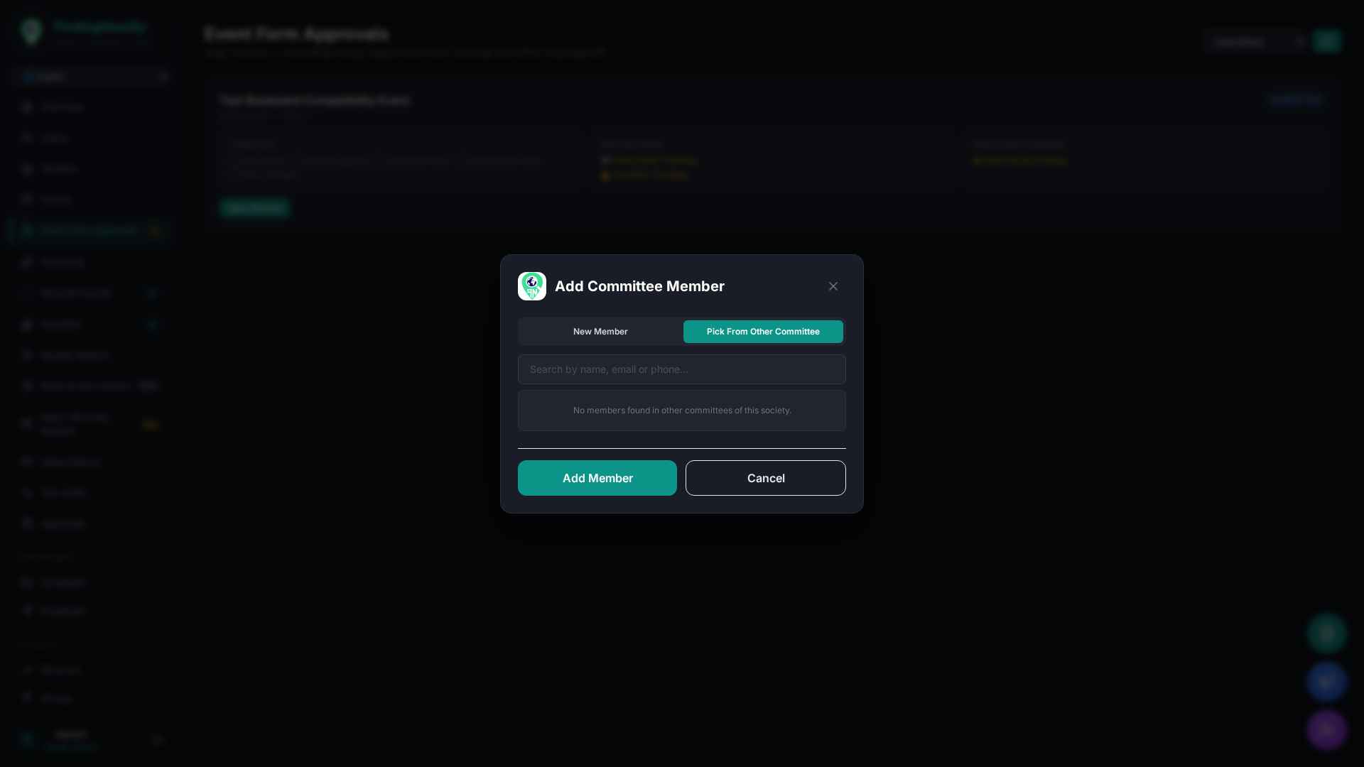 Pick From Other Committee tab